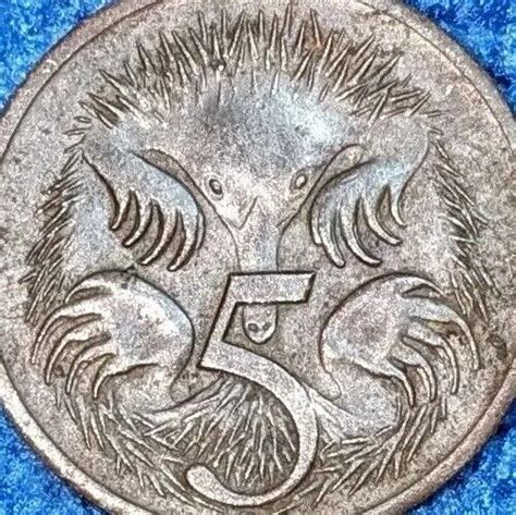 Rarity Cent Toned Echidna Coin Australian Dark Cameo Ebay