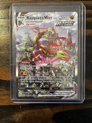 Rayquaza Vmax Alternate Alt Art Evolving Skies Secret Pok Mon