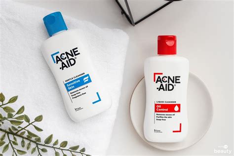 ลอง เจลล้างหน้าลดสิว ผิวแพ้ง่าย 2 สูตรจาก Acne Aid ใช้ได้ทุกวัน