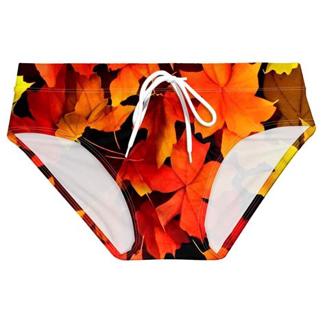 Mens Suit Maple Leaf Swimwear Swim Briefs For Swimmers Water Polo