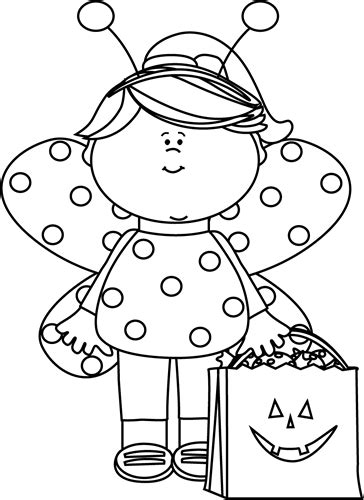 Cute Halloween Clipart Black And White