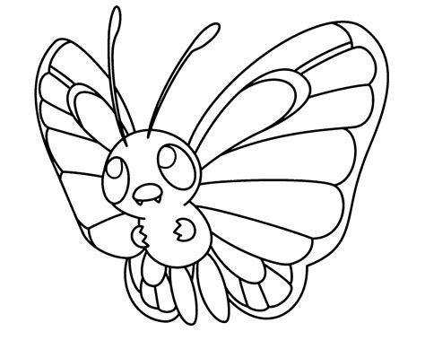 Download Or Print This Amazing Coloring Page Butterfree Coloring Pages