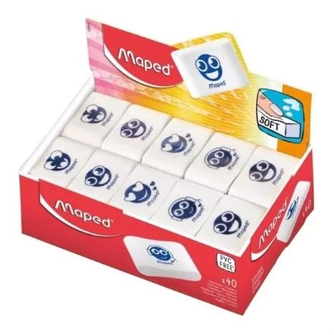 Caja X Gomas De Borrar Lapiz Maped Essentials Soft Carita