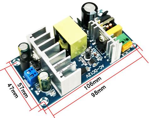 Бескорпусный импульсный блок питания 12В 8А (100Вт)