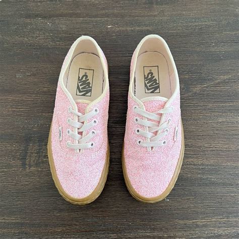 Vans Pink Glitter Ice Cream Gum Sole Low Top Sneakers Size 7 Womens