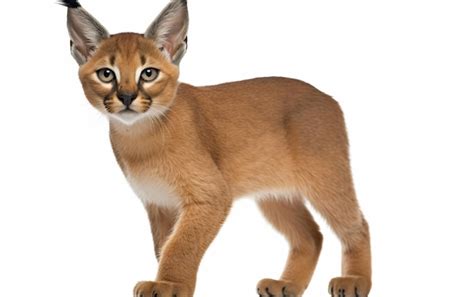 Premium AI Image | Baby Caracal cat isolated