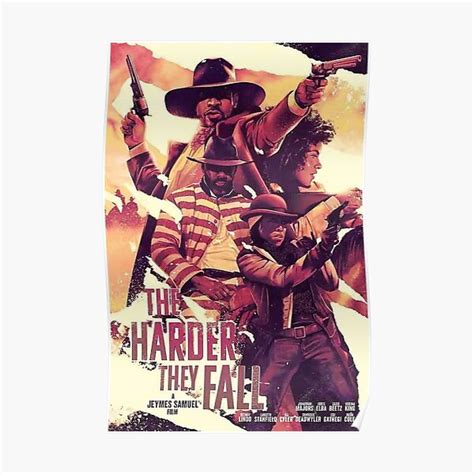 "The Harder They Fall Poster" Poster for Sale by devidderrico | Redbubble