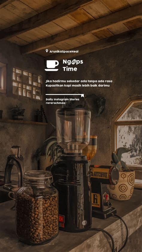 Instagram Story Ideas Inspirasi Tipografi Kutipan Kopi Kopi