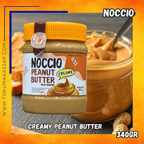 TokokuMakassar Jual NOCCIO CREAMY PEANUT BUTTER 340GR