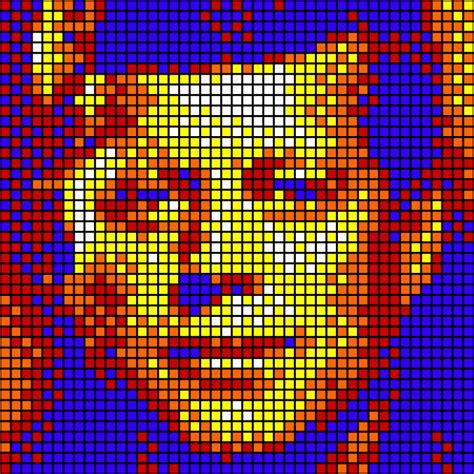 Rubik's Cube Mosaic by Pete Fecteau at Coroflot.com