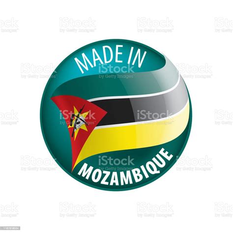 Mozambique Flag Vector Illustration On A White Background Stock