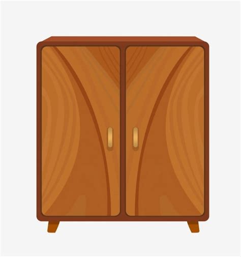 Wooden Cabinet Cartoon Illustration Wooden Illustration Wood Png