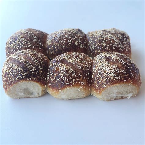 Wholesale Brioche Sesame Seed Bun Case 12 Packs Of 65g Buns 6 Per Case Knead Bakehouse