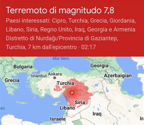 Cronaca Terremoto In Turchia E Siria Allerta Tsunami In Italia