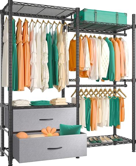 Amazon REIBII Clothes Rack Heavy Duty Clothing Rack Load 620LBS