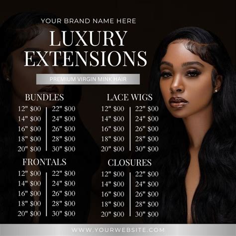 Editable Bundle Wig Deals Hair Business E Flyer Wig Sale E Flyer