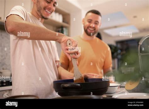 Gay Couple Cooking Together Hi Res Stock Photography And Images Alamy
