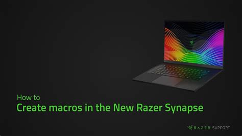 How To Create Macros In The New Razer Synapse YouTube