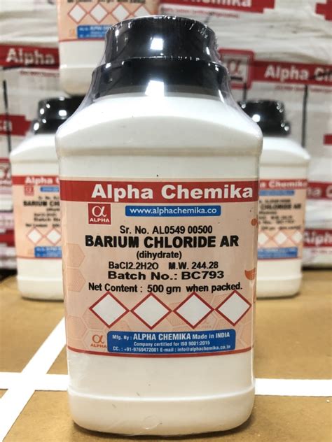 Barium Chloride Ar Dihydrate H Ng Alpha Chemika N