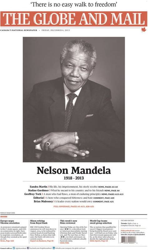 How Newspapers Around The World Remembered Nelson Mandela