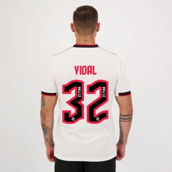 Adidas Flamengo 2022 Away 32 Vidal Jersey FutFanatics