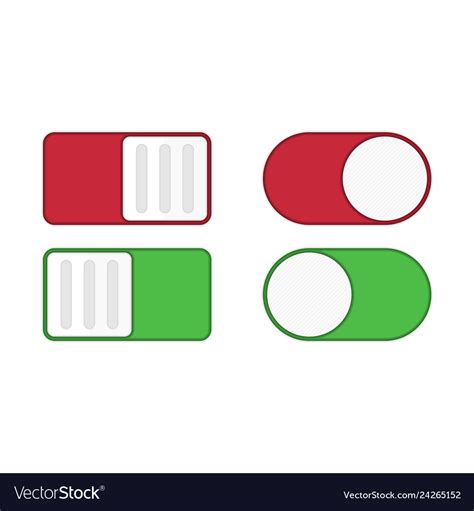 Toggle Switch Icon Royalty Free Vector Image Vectorstock