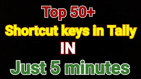 Tally Shortcut Keys Tally Most Important Shortcut Keys List 50 Shortcut Keys In Tally Erp 9