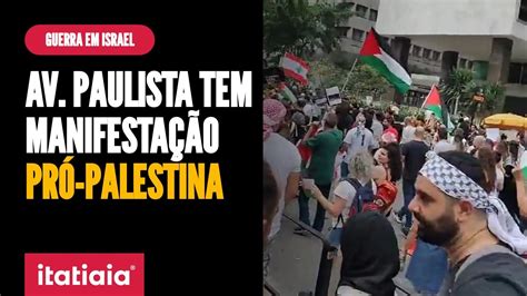 Manifestantes Pr Palestina Se Re Nem Na Avenida Paulista Neste Domingo