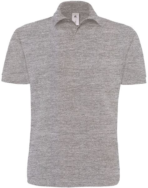 Polo Homme Piqu Lourd Heavymill Heather Grey Imprim Et Personnalis