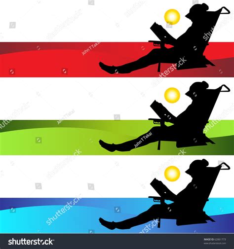 Beach Girl Reading Book Stock Illustration 62861773 | Shutterstock