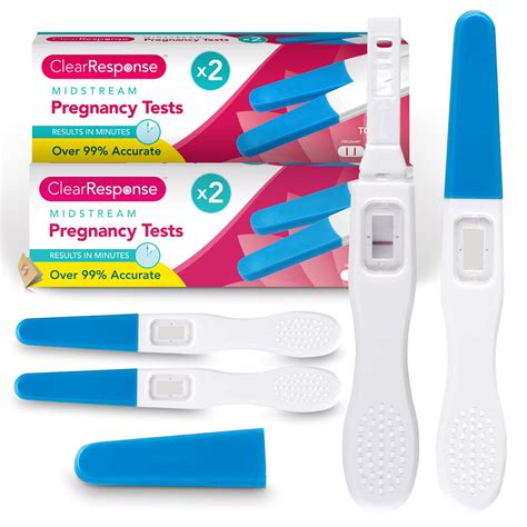 Buy Clear Response Midstream Pregnancy Tests 4pk 2x2pk Over 99 Accuracy Early Pregnancy