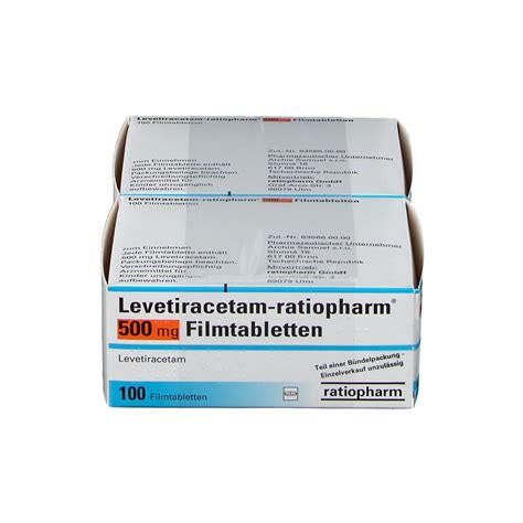 Levetiracetam Ratiopharm 500 Mg 200 St Mit Dem E Rezept Kaufen Shop