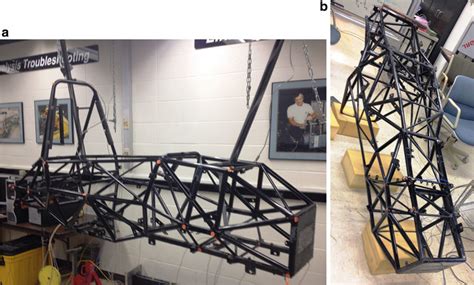 2 Formula Sae Racecar Space Frame Supports A Car Frame Suspended Download Scientific Diagram
