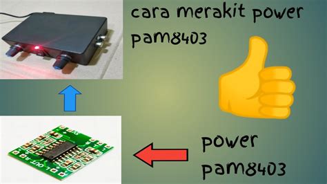 Cara Merakit Power Pam 8403 YouTube