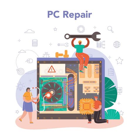 Conjunto De Administradores De Sistemas Personas Que Trabajan En Computadoras Y En Operaciones