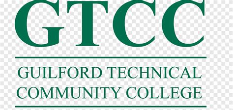 Logo Marca Guilford Technical Community College Fonte Verde Linha