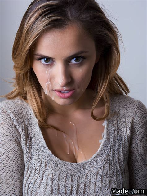 Porn Image Of White Cotton Braided Hair Vivid Close Up Surprised Brunette Created By AI