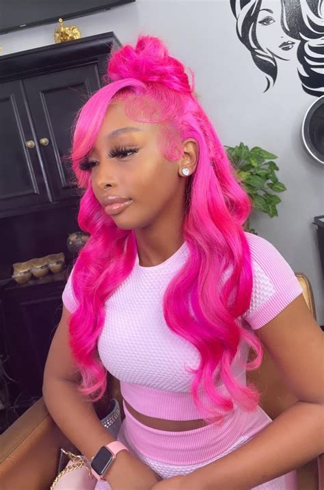 Pin By Niseyy 🦄💅🏾 On Hairstyless ‍♀️ In 2023 Pink Hair Human Hair