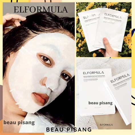 Jual Elformula Intensive Brightening Facial Treatment Mask Box