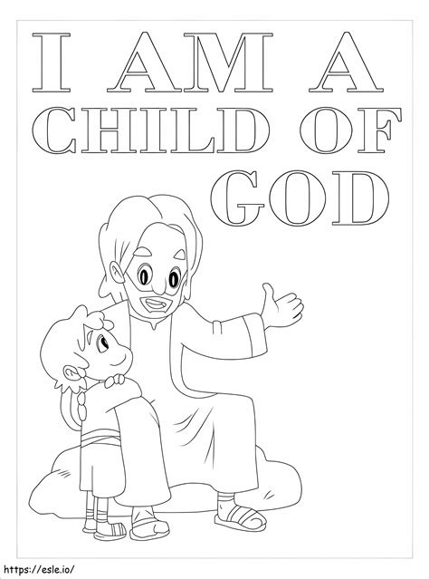 I Am A Child Of God coloring page