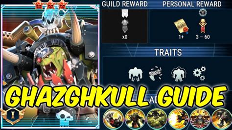 Ghazghkull Guide K Tacticus Youtube