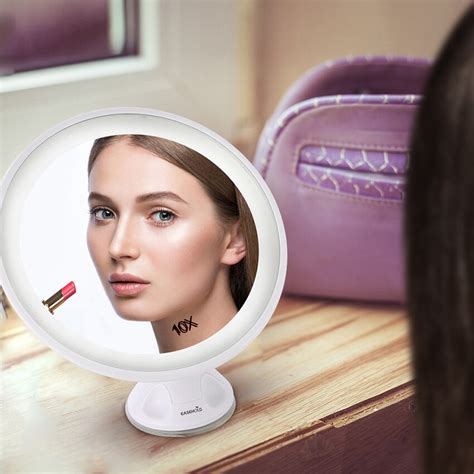 Easehold Rechargeable Makeup Mirror 10 Magnifying Grandado