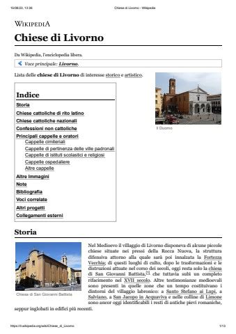 Chiese Di Livorno Wikipedia Goroiamanuci Flip Pdf Anyflip