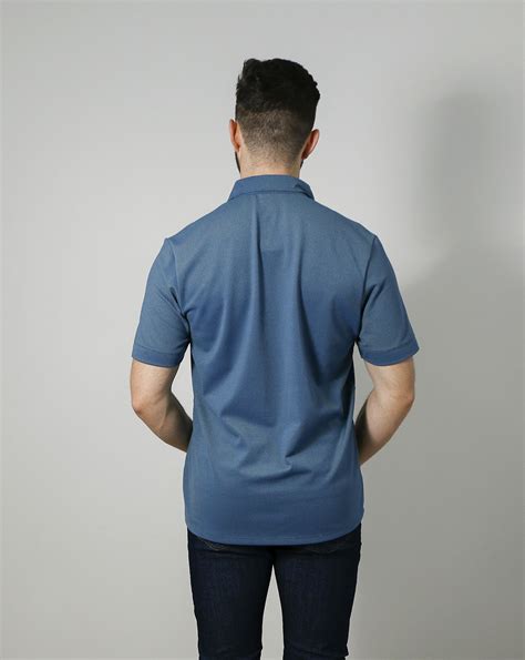 Polo Boralis Azul Gris Masculina Lasfer Store Moda B Sica E Uniformes