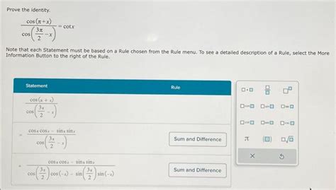 Solved Prove the identity cos 23πx cos π x cotx Note that Chegg