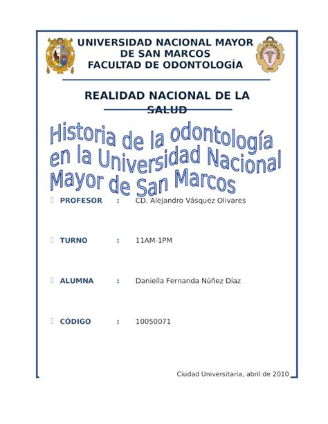 Docx Historia De La Odontolog A En La Unmsm Dokumen Tips