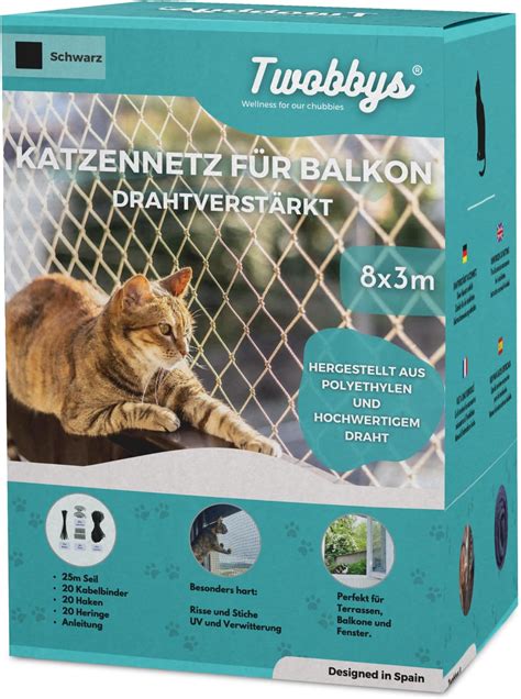 Twobbys Katzennetz Drahtverst Rkt X M Katzennetz F R Balkon