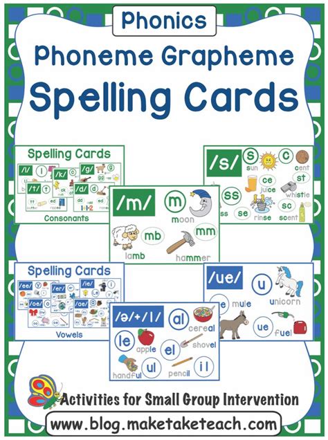 Phoneme Grapheme Posters And Resources Make Take Teach In