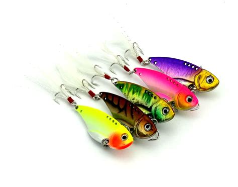 Pcs Metal Vib Fishing Lure Cm G New Blade Metal Vibration Lure