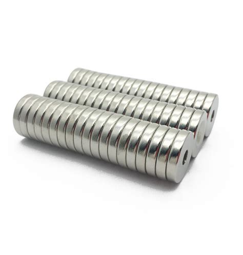 Neodymium Permanent Rare Earth Ring Magnets With M3 Countersink Holes